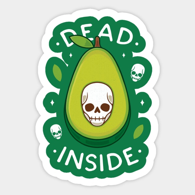 Dead Inside Sticker by Alundrart